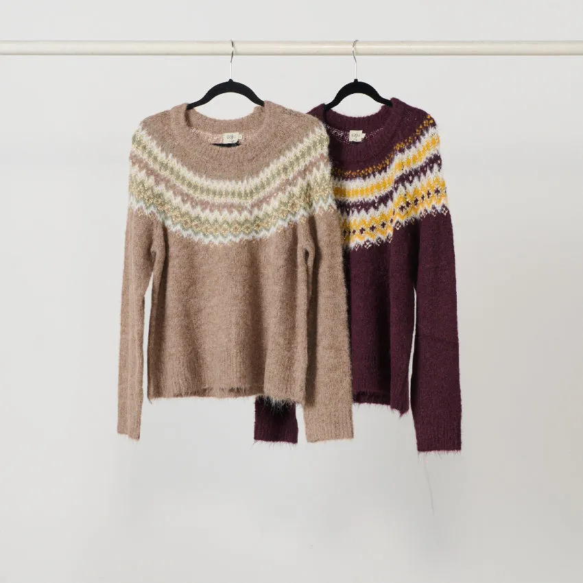 Metallic Mushroom Alpaca Blend Ziggy Knit