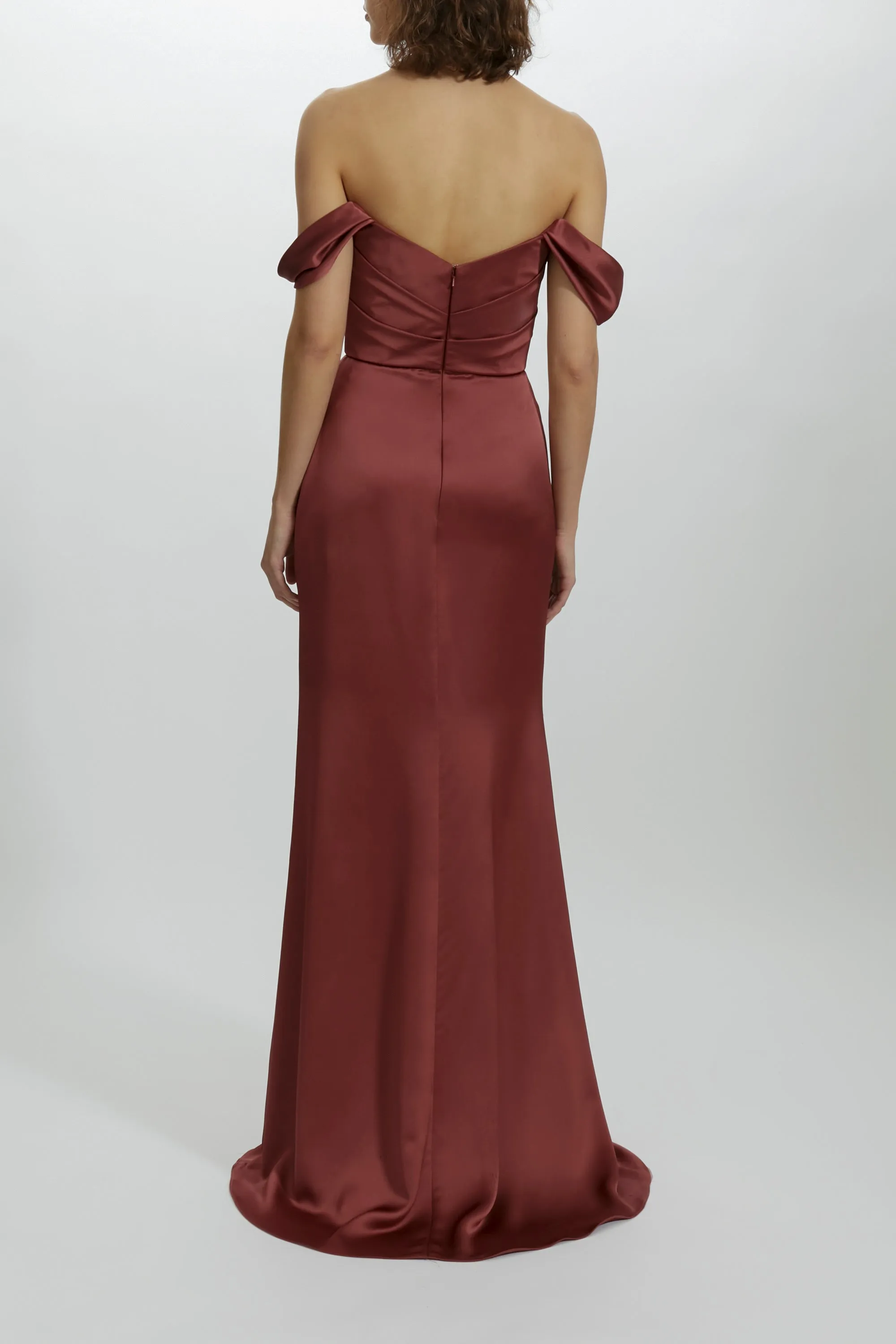 Off-the-Shoulder Draped Gown