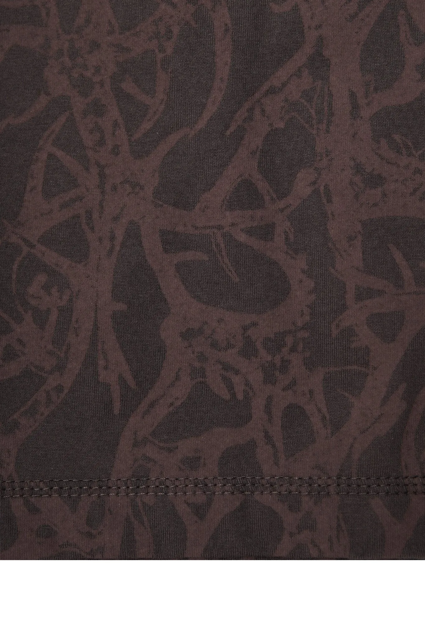 "VINES AND THORNS" BOX TEE IN CHARCOAL GREY