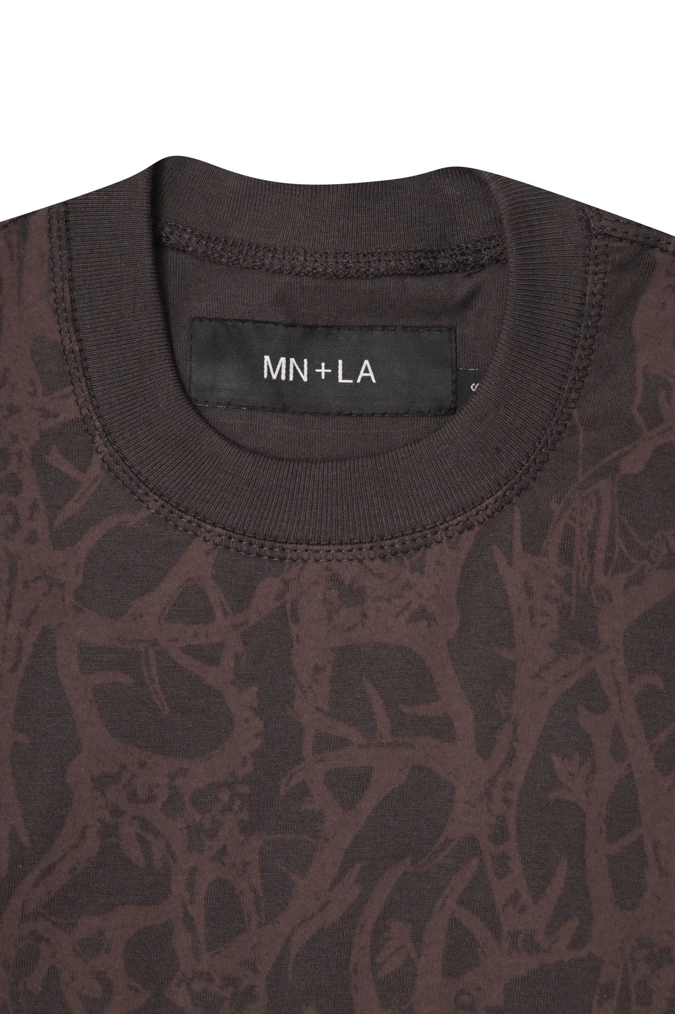 "VINES AND THORNS" BOX TEE IN CHARCOAL GREY