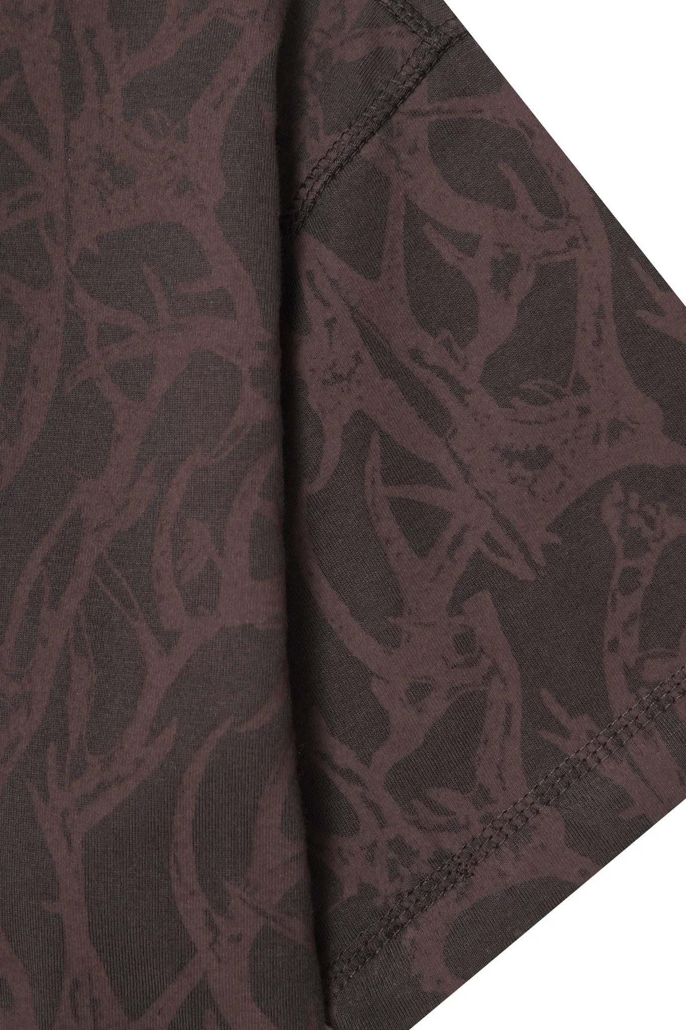 "VINES AND THORNS" BOX TEE IN CHARCOAL GREY