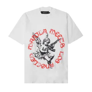 "WAR ANGEL" TEE IN WHITE
