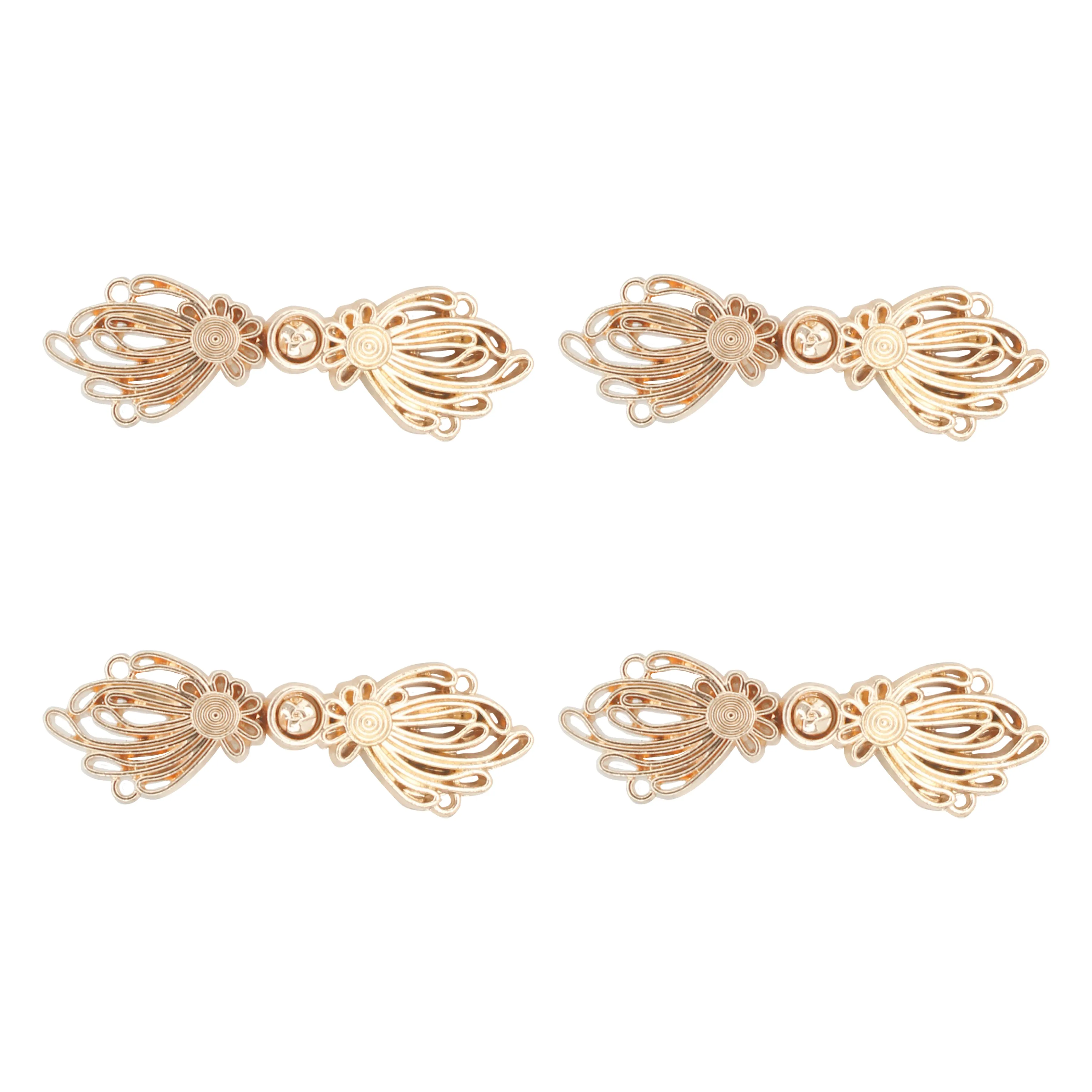 Ribbon Riches Frog Closure Metal Buttons