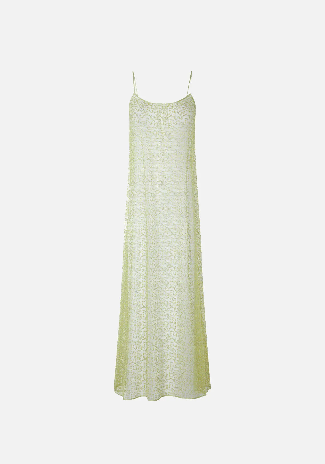 SAMALLY DRESS GREEN SHEEN