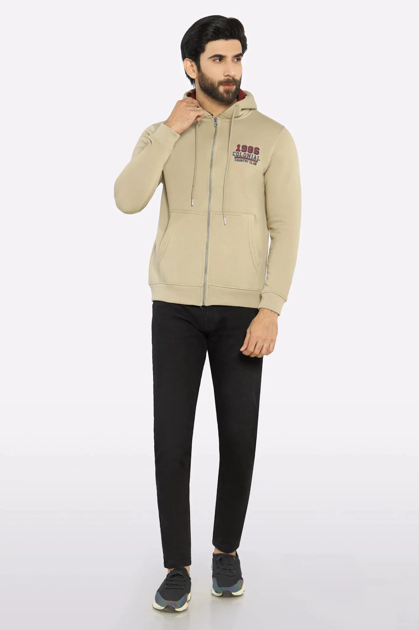 Sand Zipper Hoodie
