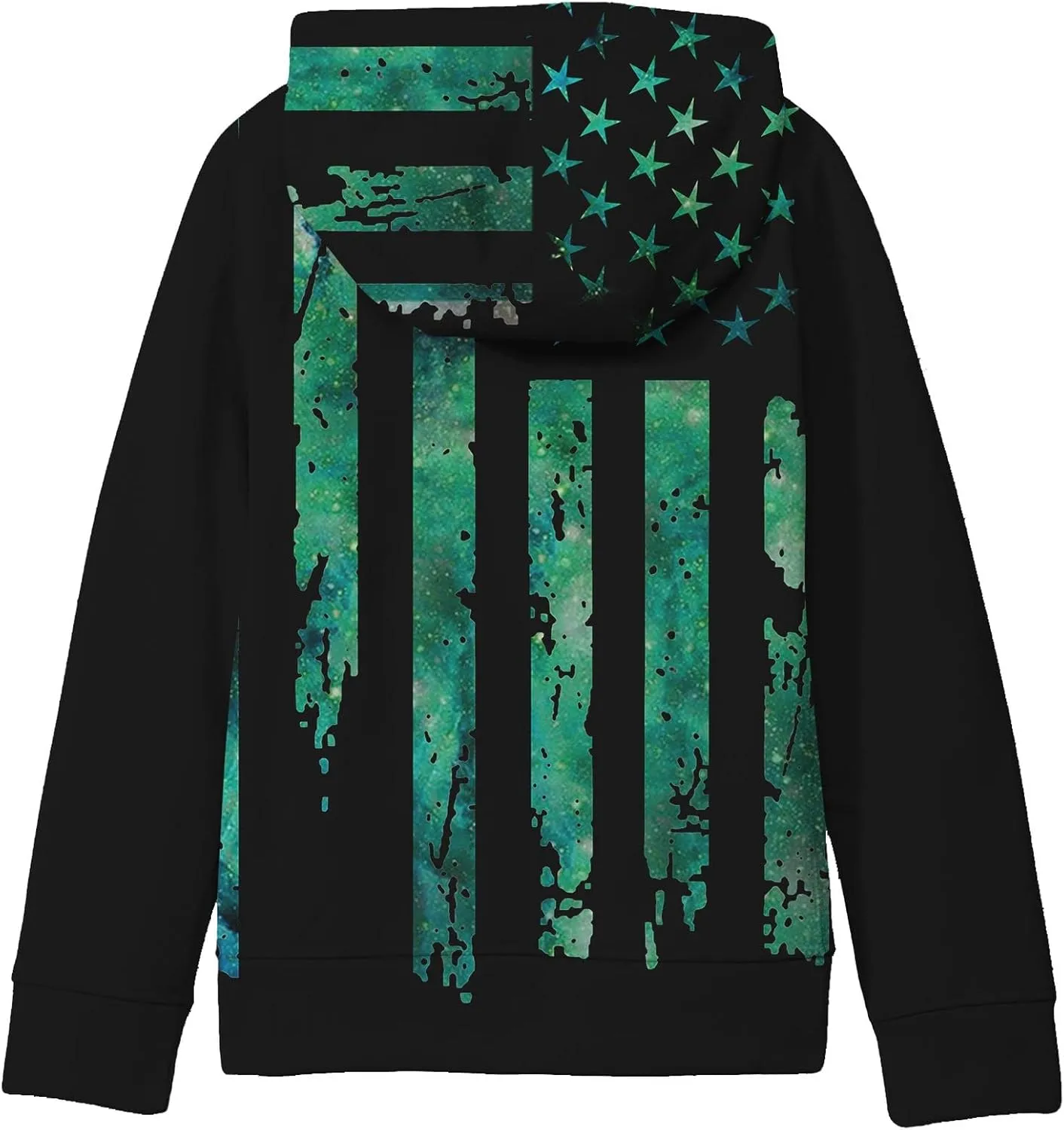 SAYM Teen Boys' Galaxy Fleece Sweatshirts Pocket Pullover Hoodies 4-16Y