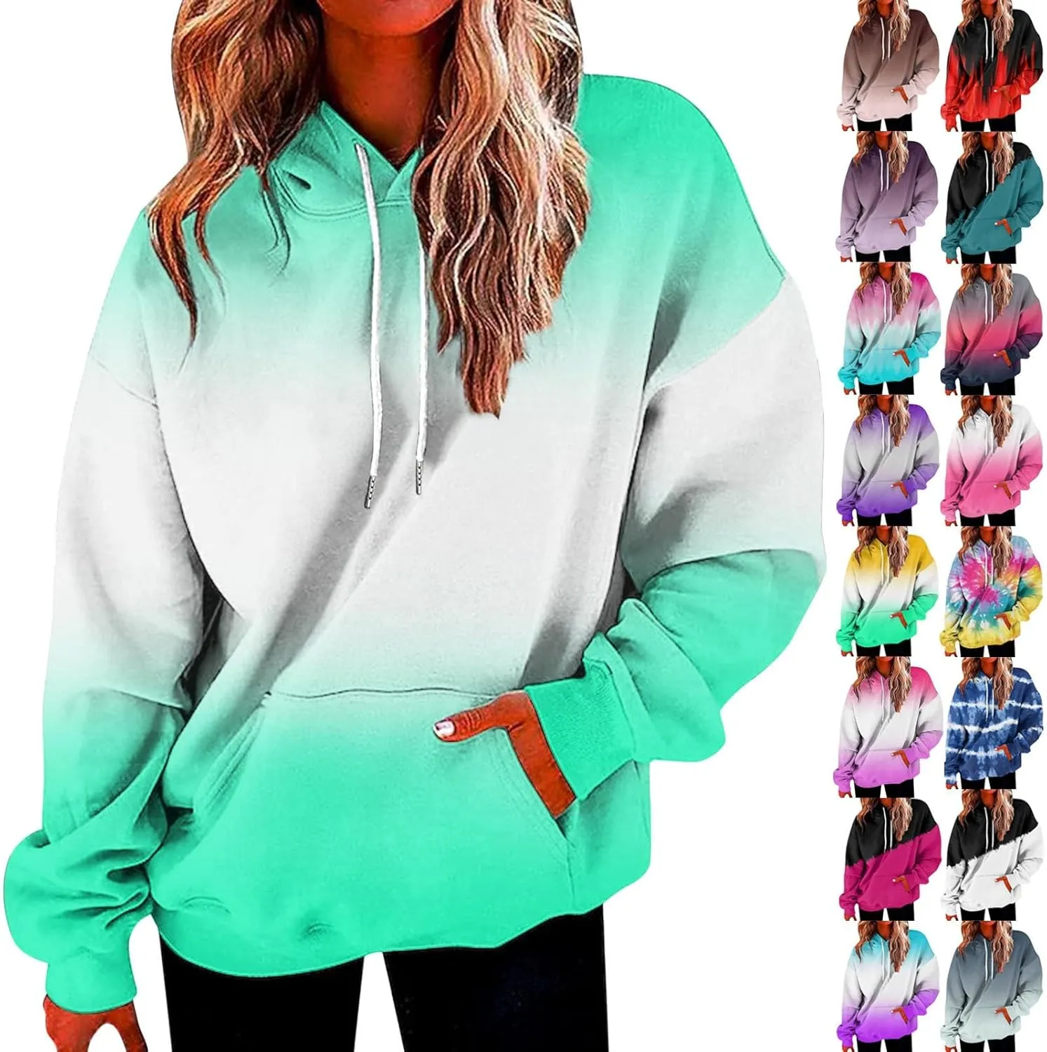 SHAOBGE Cyber Of Monday 2023 Cutoff Sweatshirt Womens Lady Tunic Top Blouse Hoodies Under 15 Dollars Day Prime Special Deals