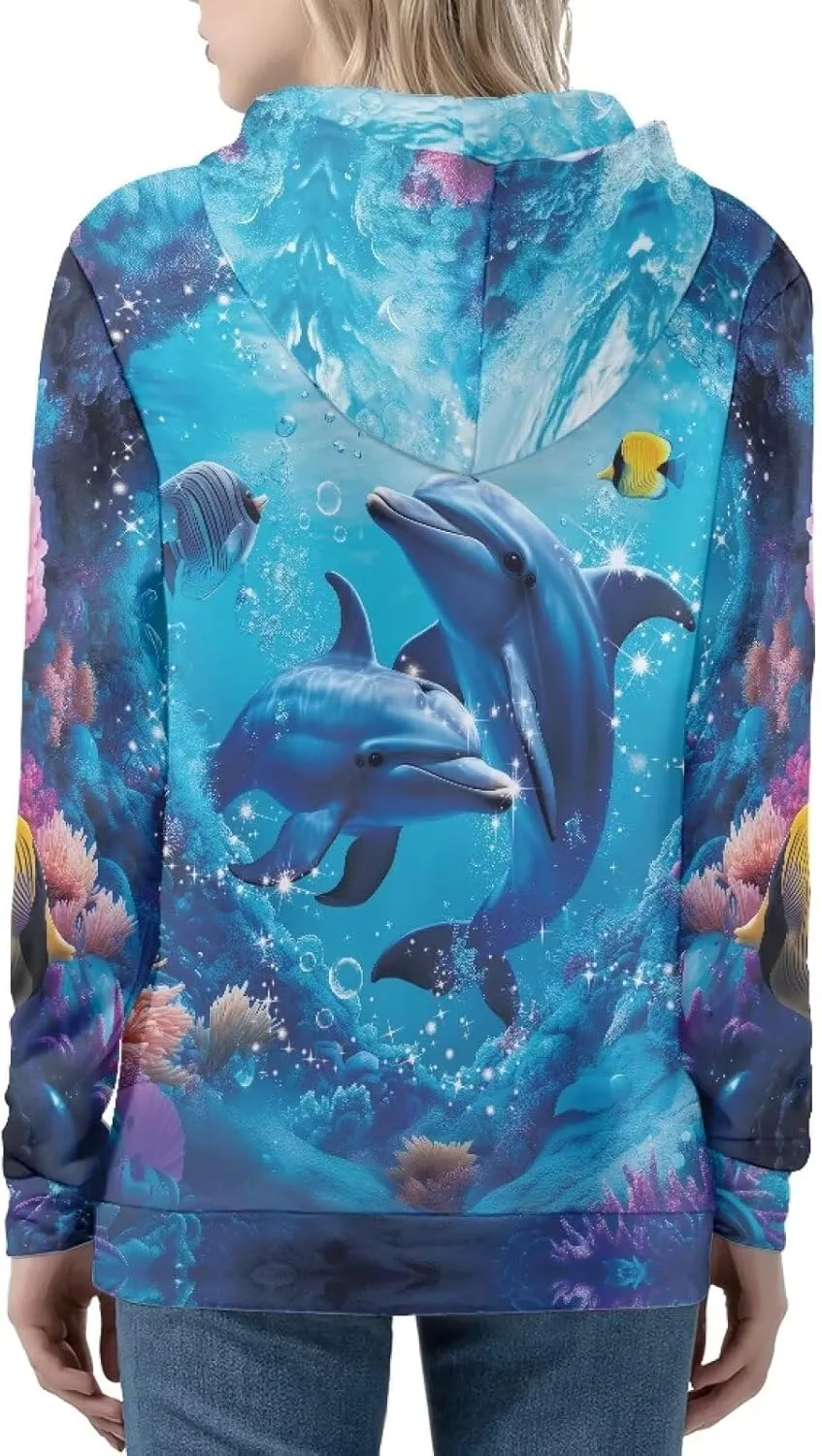 Showudesigns Zip Up Women's Hoodies & Sweatshirts XS-5XL