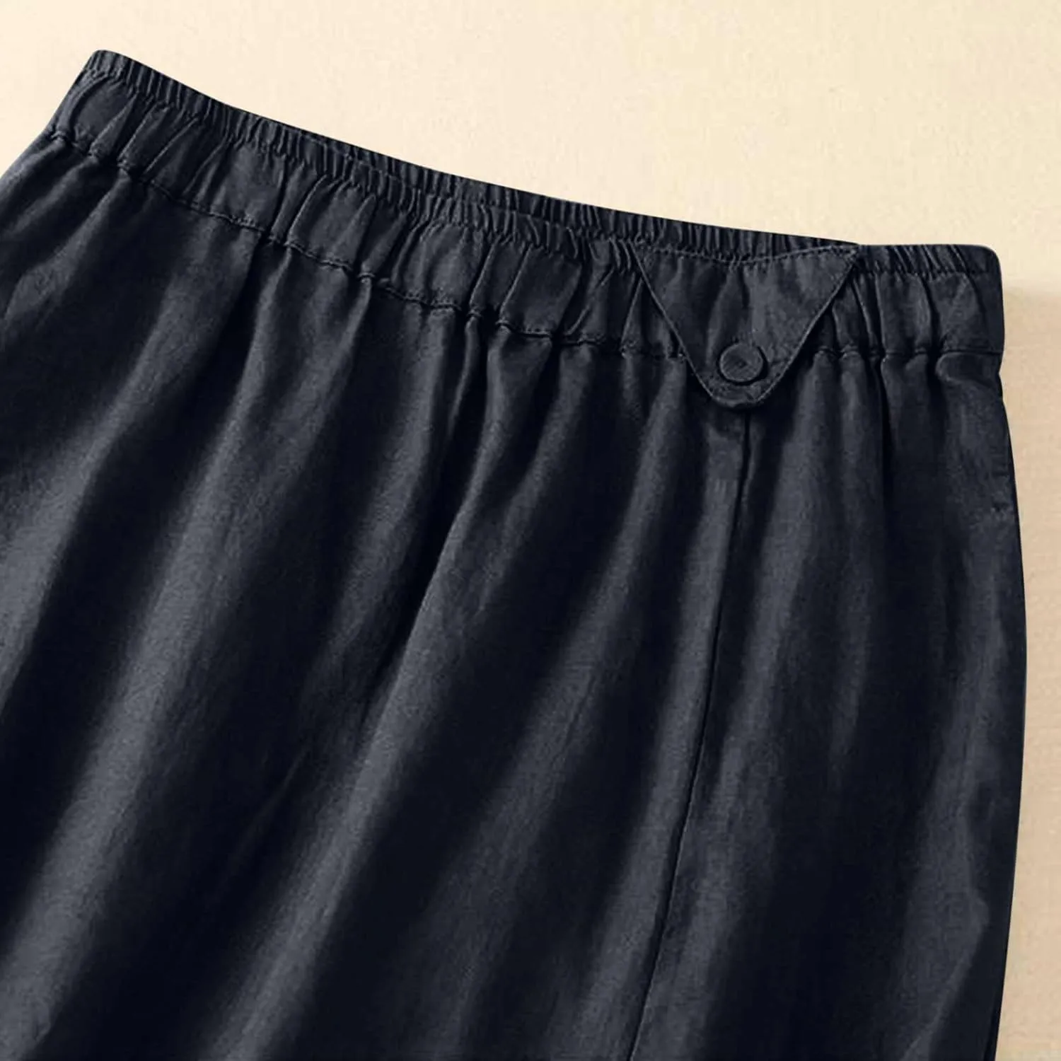 Skirts for Women 2024 Fall Casual Loose High Waisted Mid Length Skirt Baggy Pleated Button Midi Skirt with Pockets
