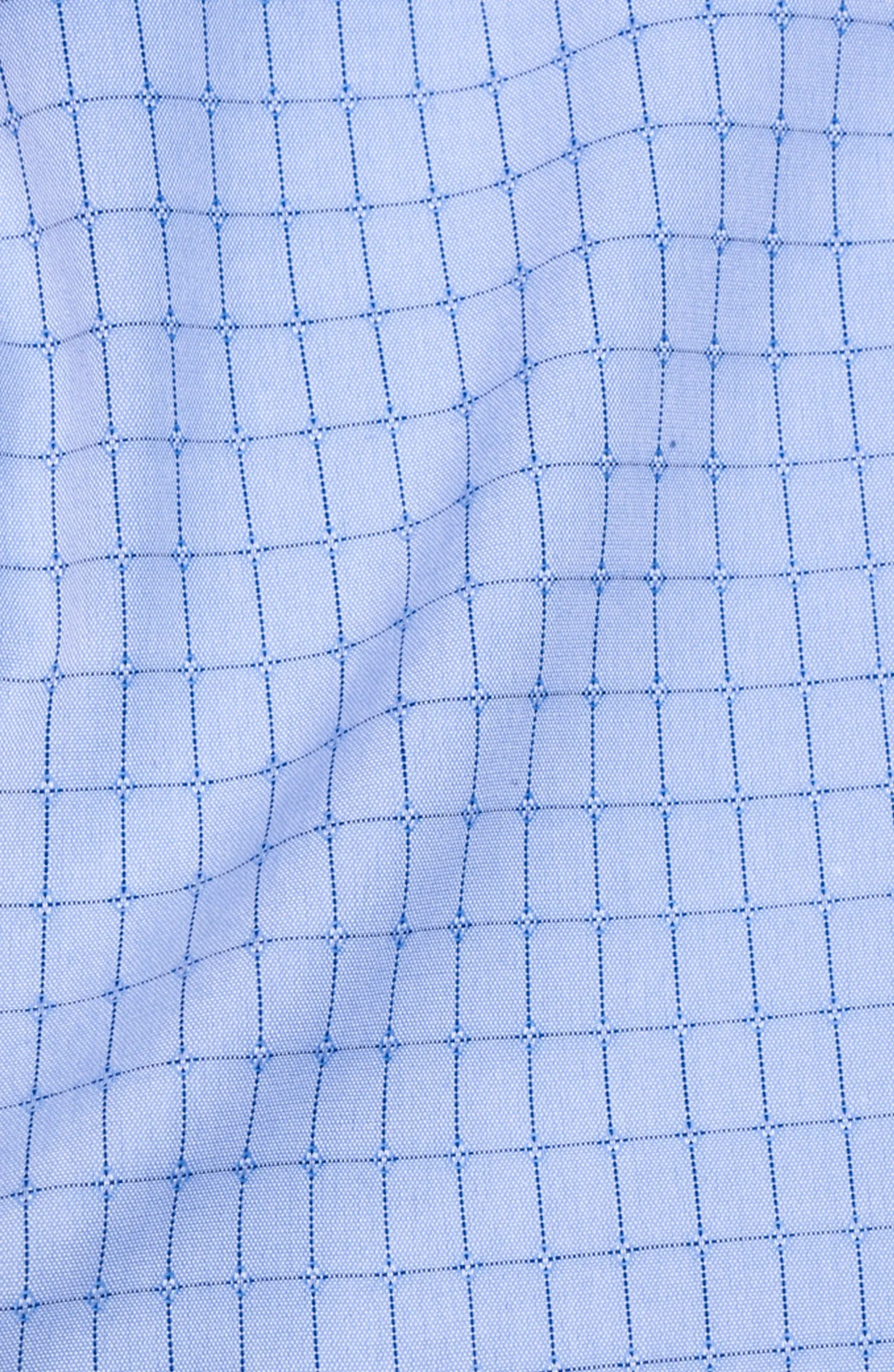 Sky Blue Windowpane Dobby Shirt