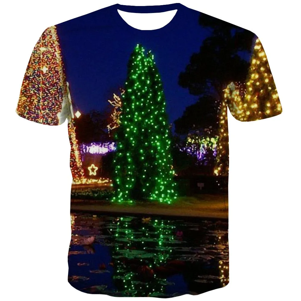 street lighting t shirts 3D tshirt festival art costume men Christmas Cool