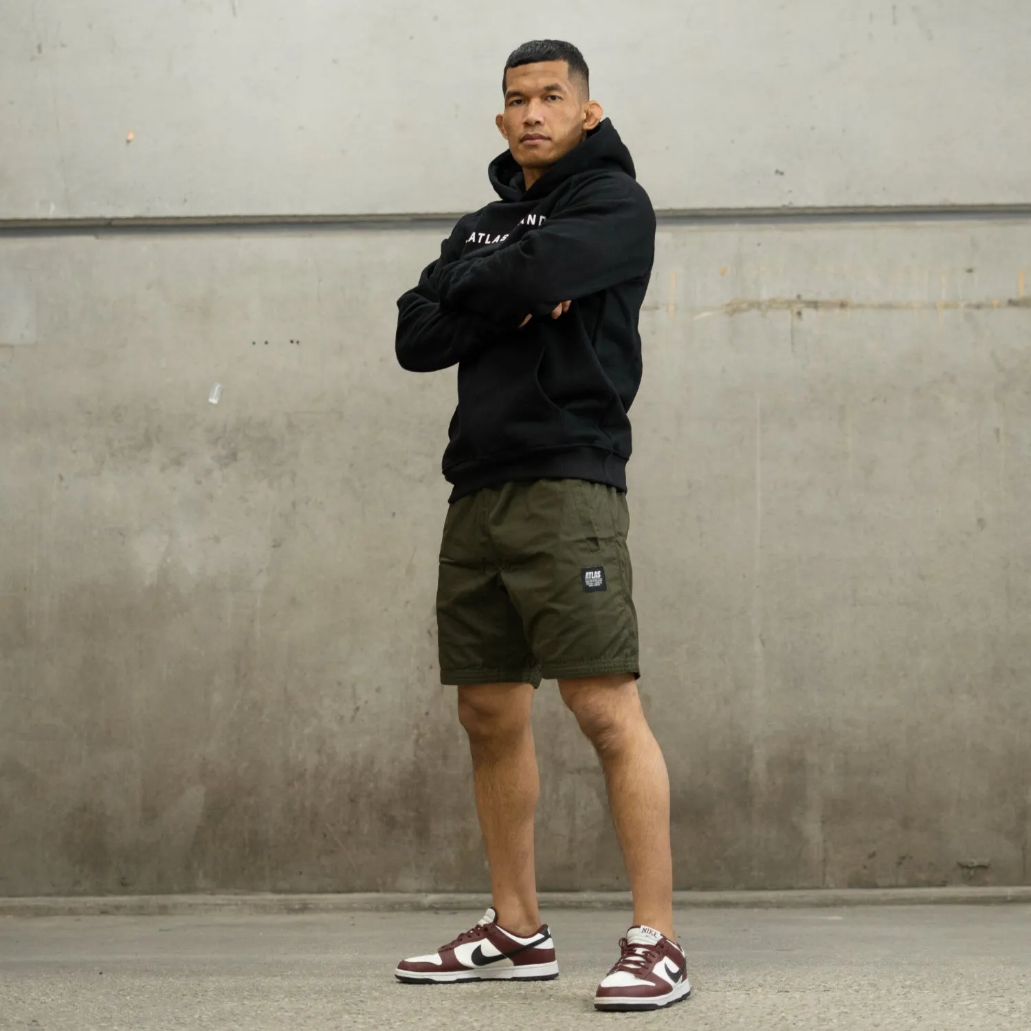 The Atlas Brand - 'Street' Ripstop Shorts - Mil. Green