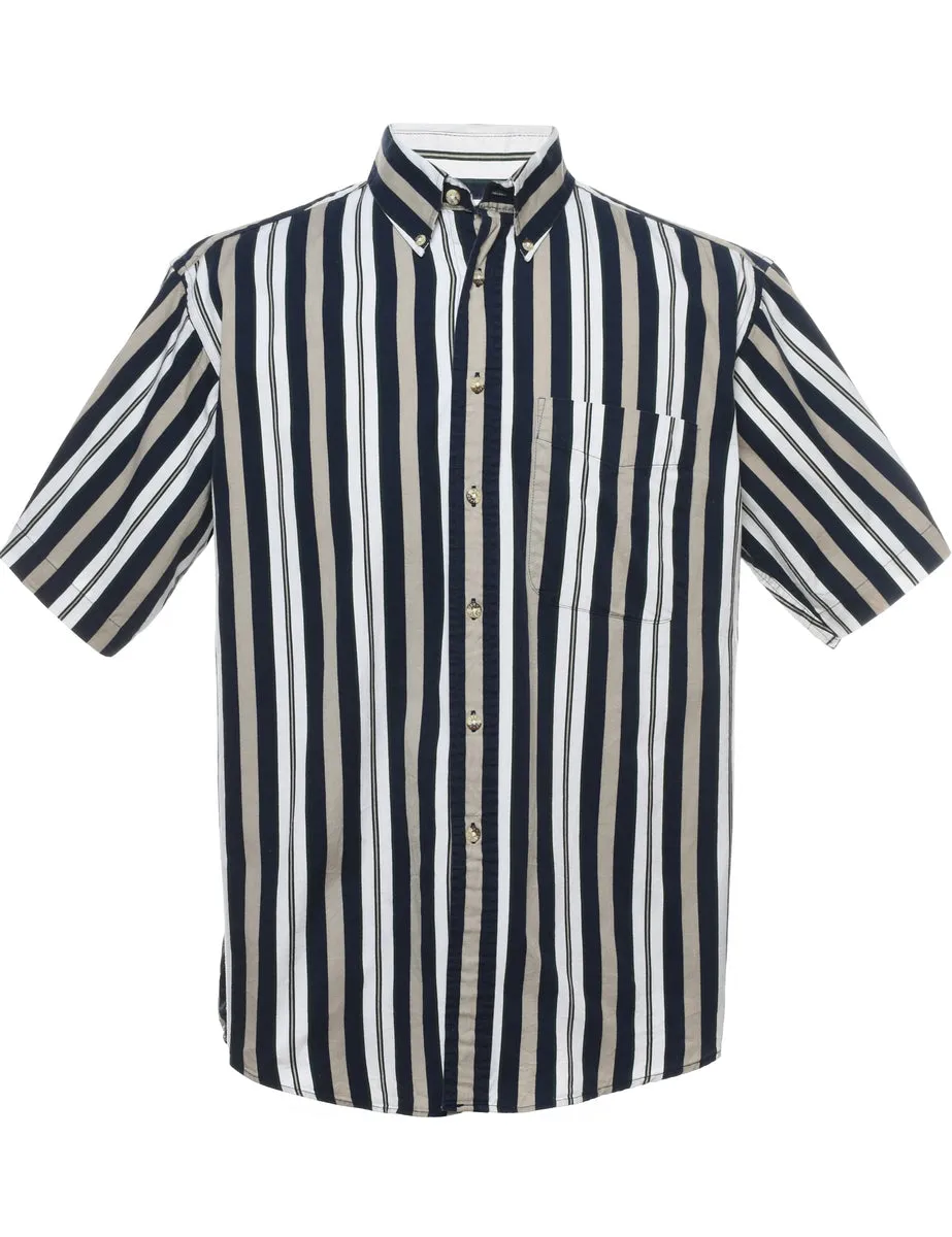 Trader Bay Striped Multi-Colour Shirt - M