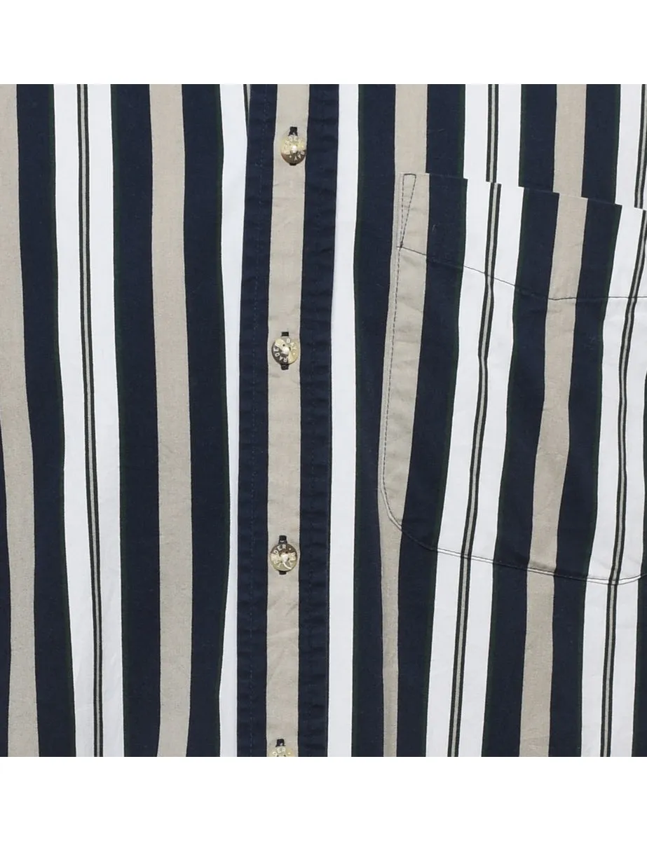 Trader Bay Striped Multi-Colour Shirt - M