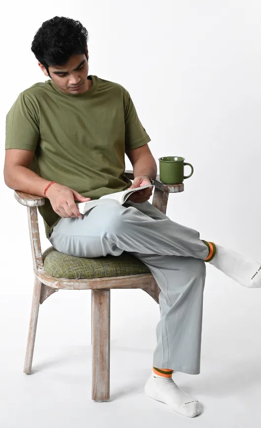 Tulum Crew Neck T-shirt (Olive Green)
