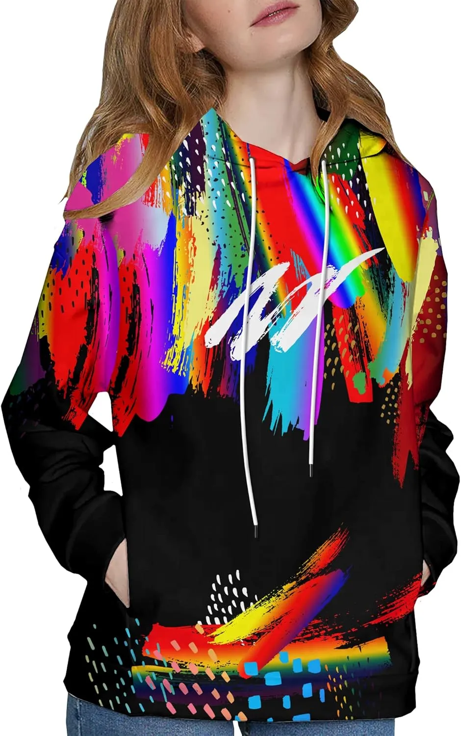 Unisex 3D Printed Hoodies Graphic Pullover Hooded Sweatshirt for Men Women