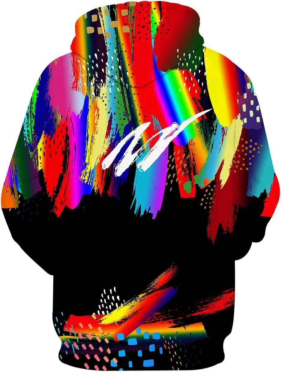 Unisex 3D Printed Hoodies Graphic Pullover Hooded Sweatshirt for Men Women