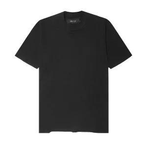 WAFFLE WEAVE CHOP CHOP TEE IN ANTHRACITE