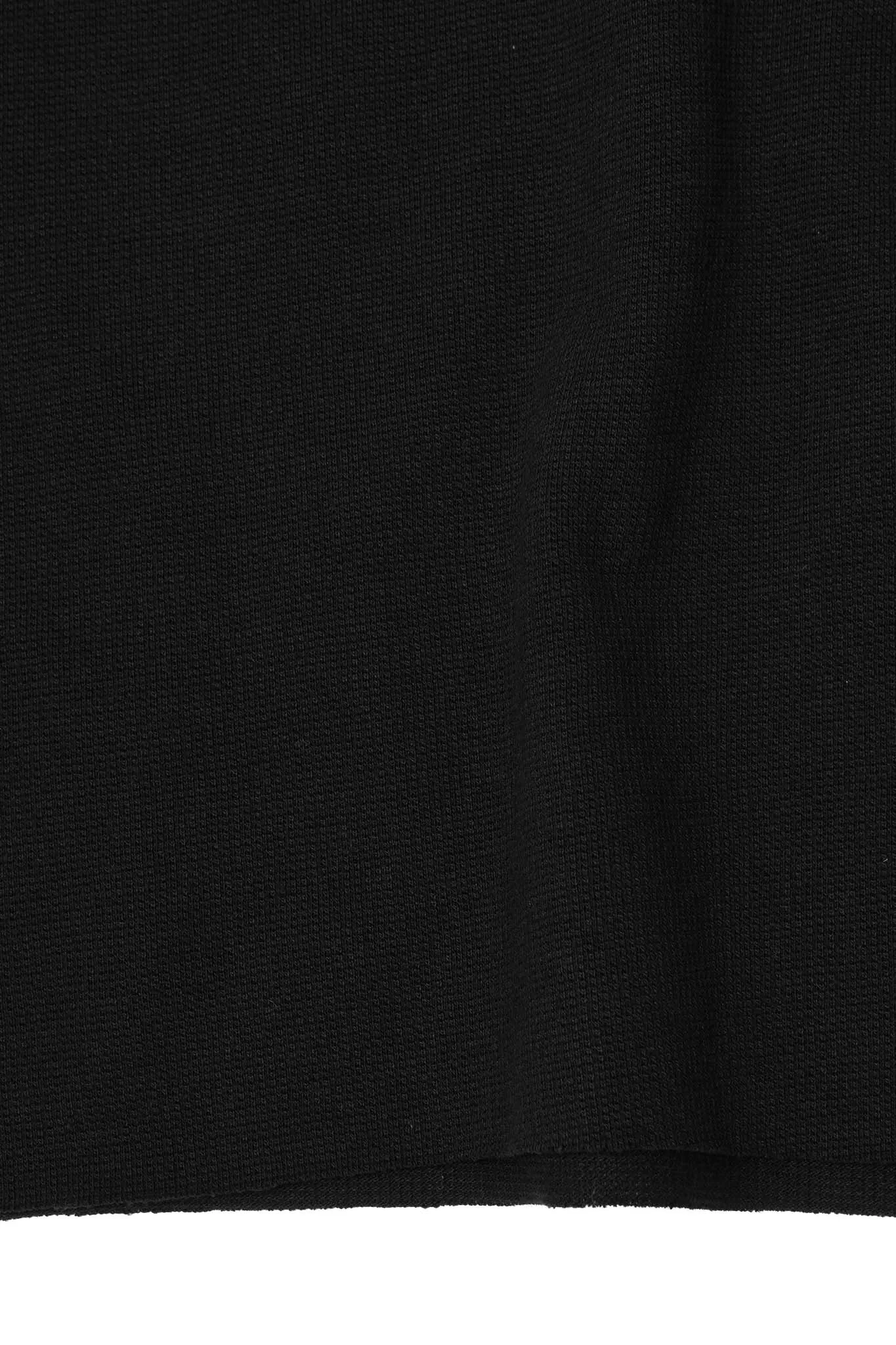 WAFFLE WEAVE CHOP CHOP TEE IN ANTHRACITE