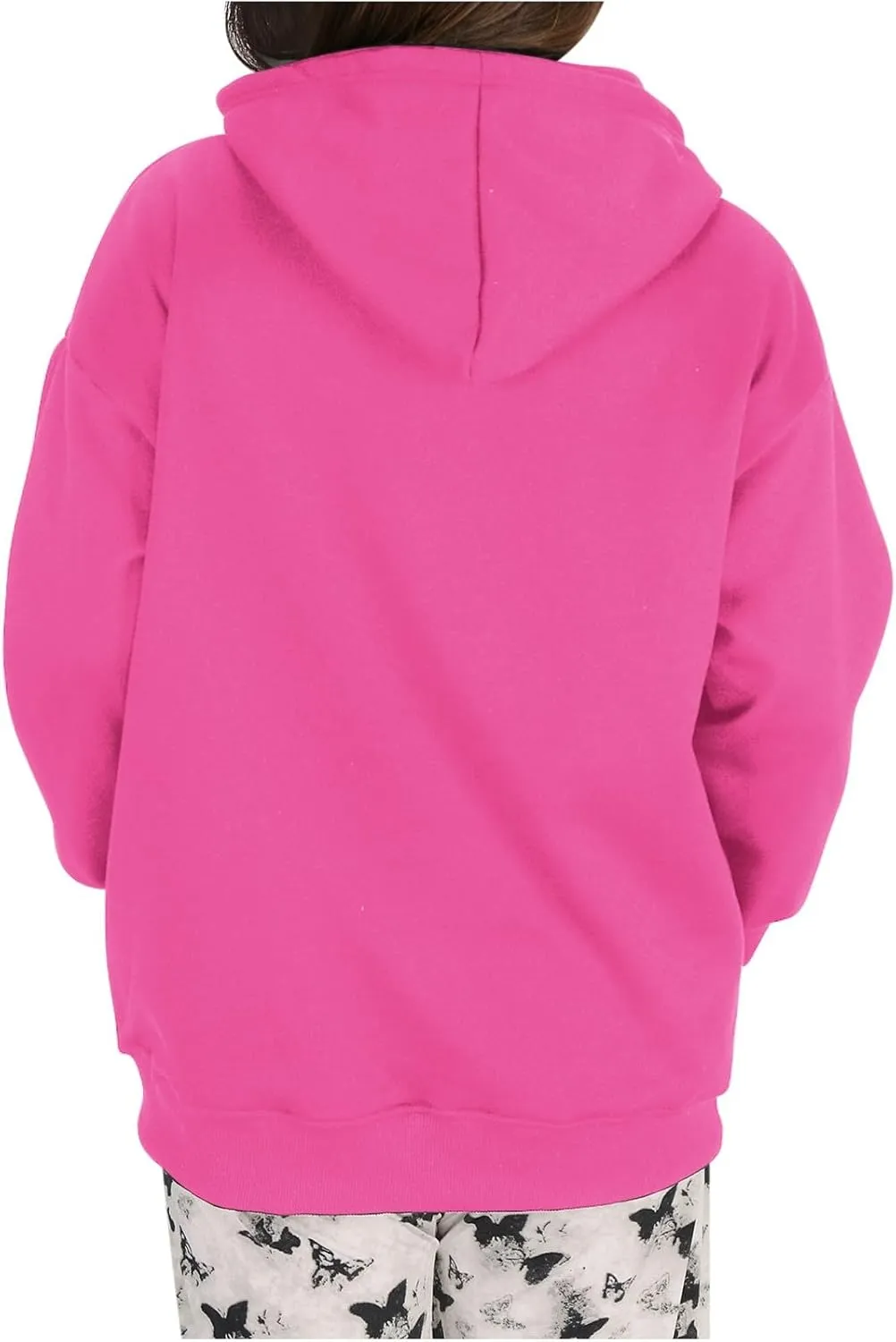 Women's 2024 Fall Oversized Hoodies Long Sleeve Pullover Sweatshirt Trendy Y2k Outfits Preppy Clothes with Pocket