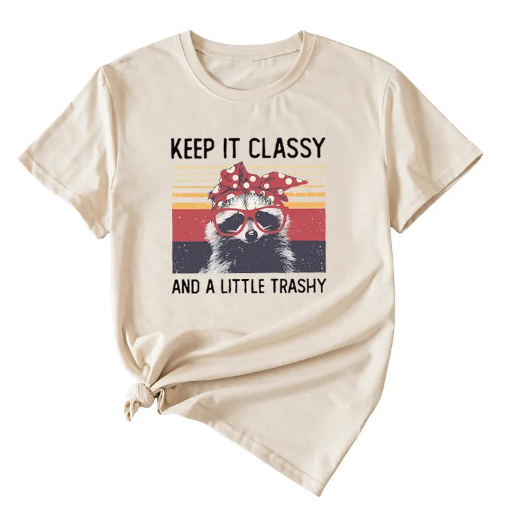 Women's Top Keep It Classy and A Little Short-sleeved T-shirt