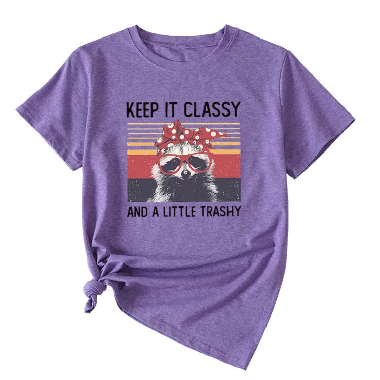 Women's Top Keep It Classy and A Little Short-sleeved T-shirt
