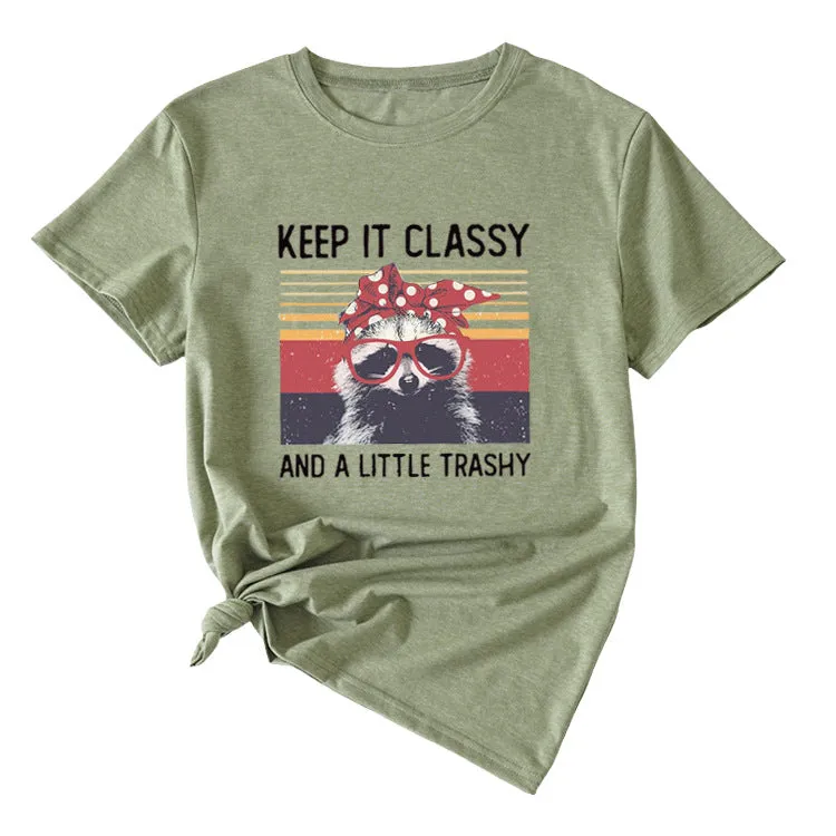 Women's Top Keep It Classy and A Little Short-sleeved T-shirt