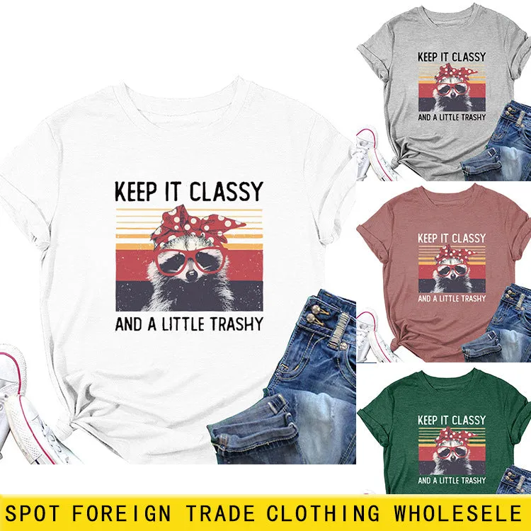 Women's Top Keep It Classy and A Little Short-sleeved T-shirt
