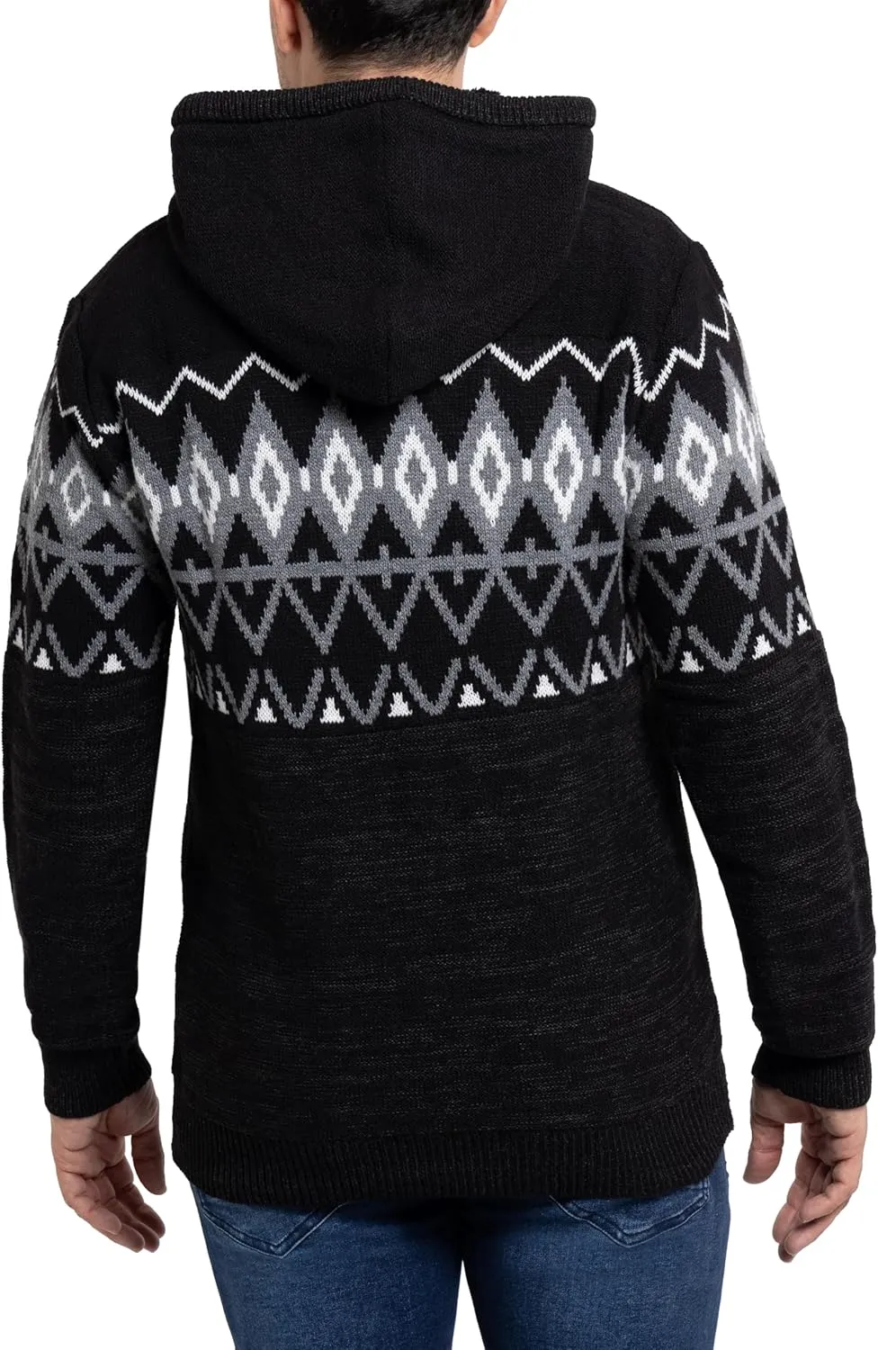 X RAY Mens Fashion Hoodies Pullover Sweater, Casual Knit Color Block Slim Fit Hoodies for Men